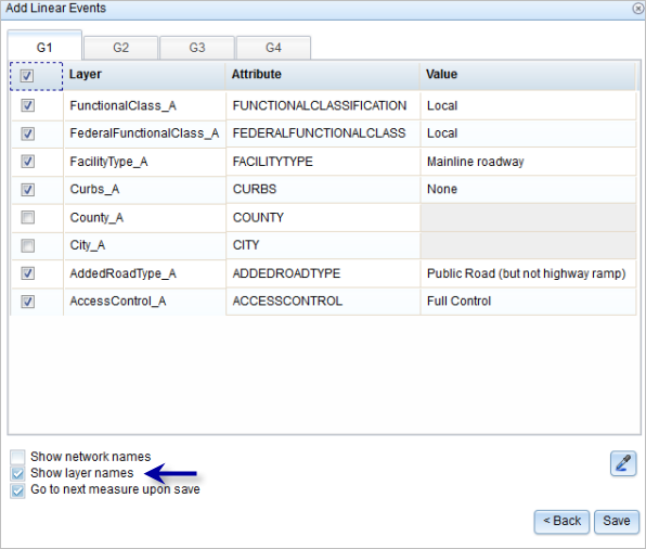 Choosing events within the attribute set Choosing events within the attribute set
